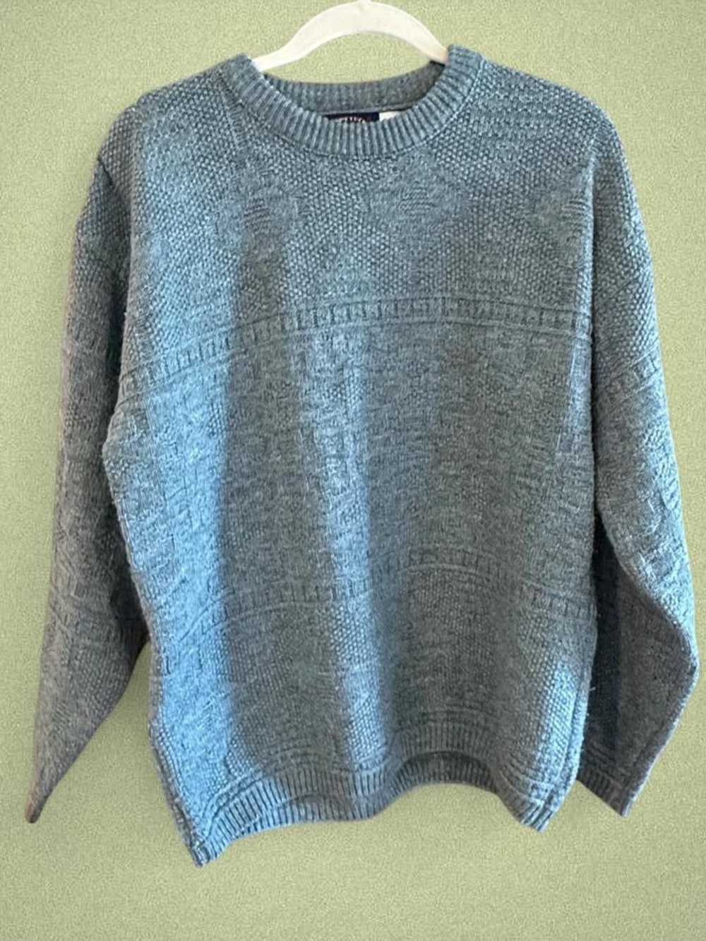 Teal Aspetuck Trading Co. textured sweater